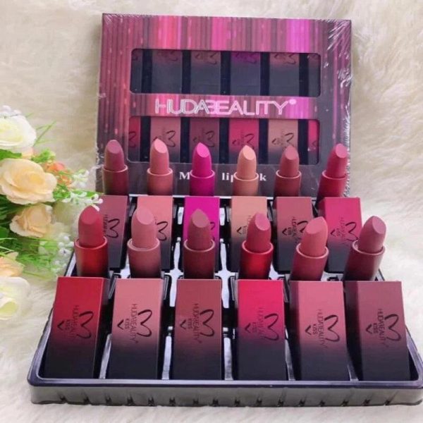 Huda Beauty Matte Lipstick Set (12 Pcs) - Image 3