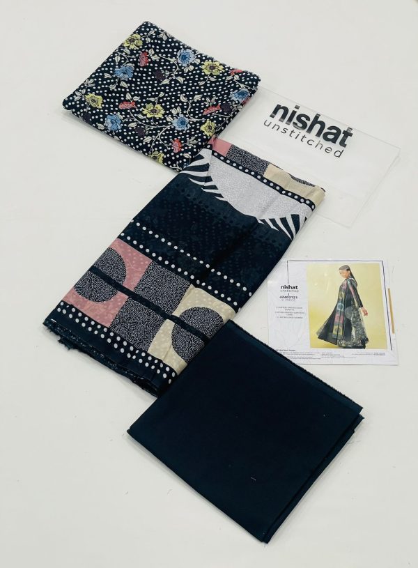 Nishat 3 Pc Printed Lawn - Image 2