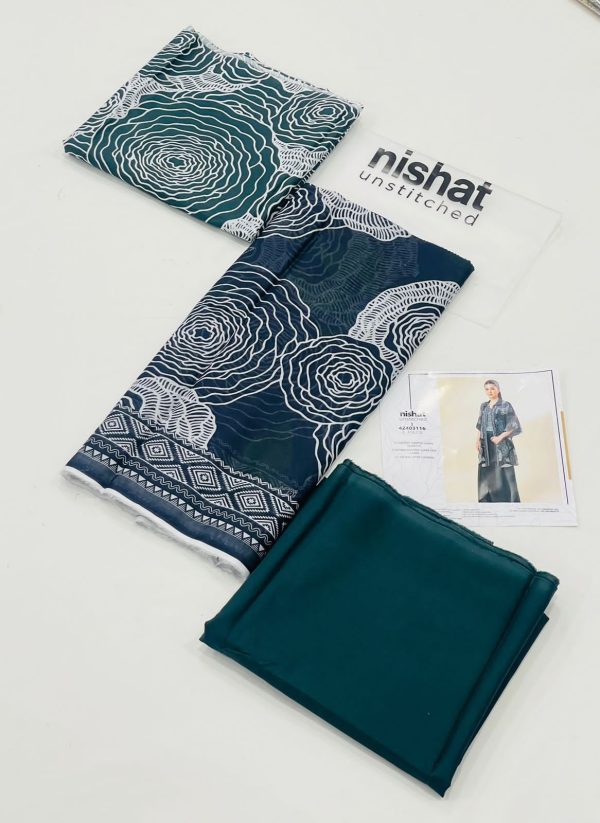 Nishat 3 Pc Printed Lawn - Image 3