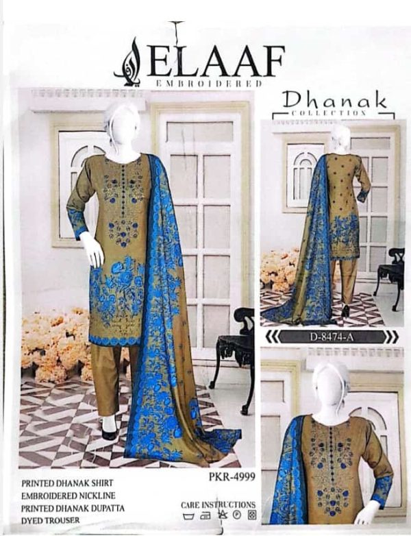 Elaaf Embroidery 3 Pc