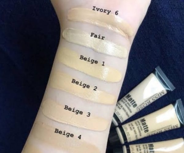Miss Rose Long Lasting Liquid Full Skin Coverage Soft Matte Foundation 37ml