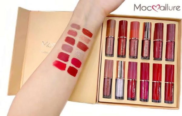 Mocallure Highly Pigmented Matte Lip Gloss 12 Pc